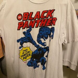Junk Food Clothing Black Panther Tee - White and Blue